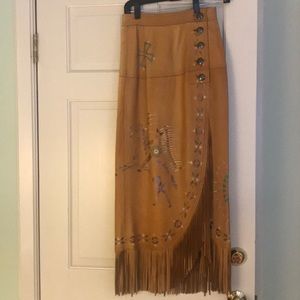 Patricia Wolfe hand-painted leather .